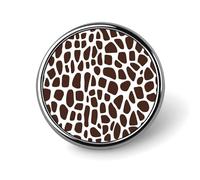 Giraffe Print Round Brooches Colorful Fashion Button Pins Badge for Backpacks Shirts Scarf