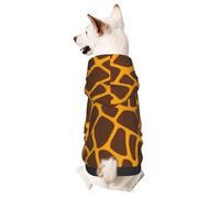 Giraffe Printsmall Pet Hoodie -Cute Doggy Sweatshirt With Hood, Pet Clothing Suitable For Small Dogs
