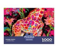 Giraffe Puzzle 1000 Pieces Adults Creative Fun Leisure Hobby Relax Animals Gift Box Eco-Friendly 70x50cm/1000pcs