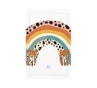 Giraffe Rainbow Light Switch Cover Plate, Colorful Abstract Decorative Wall Plate, Easy to Install, Outlet Cover for Home Office Kitchen Apartment
