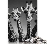 Giraffe Rap Band Jigsaw Puzzles Puzzles for Adults Kids. 1000 Piece Great Gifts Challenge Toy Educational Game Home Decoration for Educational Games Gifts 1000pcs (75x50cm)