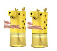 Giraffe-Shaped Soap Dispenser with Clear Tank, 3 Dispensing Modes, Non-Touch, 400ml/13.5oz