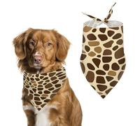 Giraffe Skin Pattern Dog Bandanas Thanksgiving Halloween Christmas Pet Supplies Accessories Adjustable Pets Triangle Scarf
