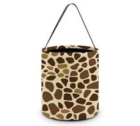 Giraffe Skin Pattern Easter Eggs Bucket Halloween Tricking Or Treating Candy Tote Party Favor Bag for Gifts