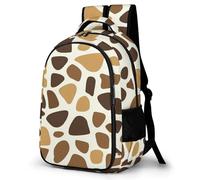 Giraffe Skin Pattern Large Backpack with Adjustable Padded Shoulder Straps Casual Travel Laptop Daypack