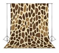 Giraffe Skin Pattern Photo Studio Backgrounds Black Photography Backdrop for Portrait Video Shooting Live 56"x79"