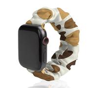 Giraffe Skin Pattern Scrunchies Watch Band Compatible with IWatch Stretchy Elastic Replacement Strap 42mm/44mm
