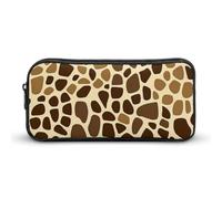 Giraffe Skin Pattern Small Pencil Case Large Capacity Pen Bag Aesthetic Makeup Pouch Office Stationery Organizer 22 * 12 * 5cm