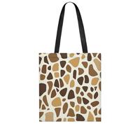 Giraffe Skin Pattern Women's Tote Casual Shopping Bag Lightweight Shoulder Bags Hobos Handbag for Work Travel Daily 35x40cm