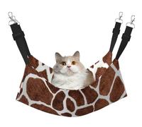 Giraffe Skin Print Animal Texture,Cat Hanging Hammock Soft Double Sided Hanging Bed for Small Dogs Pet,L