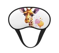 Giraffe Sleep Mask for Side Sleepers: Blackout Eye Masks for Sleeping - Soft Breathable Soft Eye Shade Cover for Travel - Adjustable Night Blindfold for Men Women Gifts