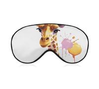 Giraffe Sleeping Mask, Light Blocking Eye Mask, Comfortable and Soft, Eye Cover with Elastic Band, Suitable for Men and Women, Suitable for Travel/Sleeping