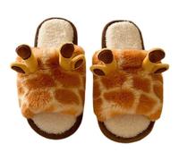Giraffe Slippers for Women, Men's and Women's Summer Animal Slippers, Silent and Non Slip Soft Soled Slippers, Can Be Worn Outdoors,A,5