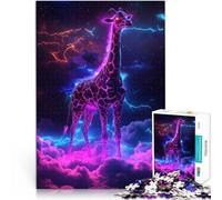 Giraffe Space Animal1000 Piece Jigsaws for teenagers Stress Reliever Staycation Kill time Artists Collection, Fine Art 38x26cm