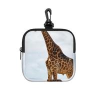 Giraffe, Square Zipper Storage Bag, Neoprene Coin Purse, Small Wallets, Change Pouch, Change Purse