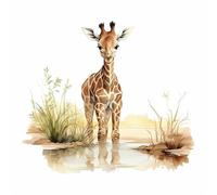 Giraffe Stickers, Peel & Stick Perfect for Mugs & Cups, Covering Marks, Car Bumpers, Shower & Tile, Wall Decor, Toilets & More, Hardwearing Waterproof 0% Transparency Africa (Giraffe04)