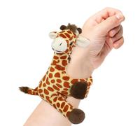 Giraffe Stuffed Animal Slap Bracelet - Fluffy Wild Animal Magnetic Snap for Kids, Wearable Plush Slap Bracelet Wrist Band Toy for Children's Accessory, Play and Party Favor - 4.8 Inch