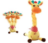 Giraffe Stuffed Animal Toys, Volume Control Singing Dancing Toy, for Toddler Encourage Speech Toy, Repeat What You Say Giraffe Gifts for Toddlers 1-3 Years Old