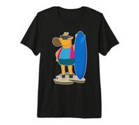 Giraffe Surfing Surfboard Summer Premium T-Shirt