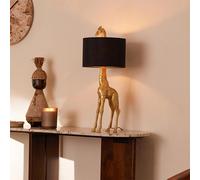 Giraffe Table Lamp - Gold - Polyresin