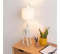 Giraffe Table Lamp - White - Polyresin