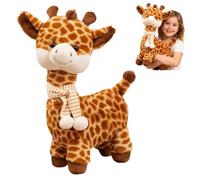 Giraffe Teddy, Cuddly Fluffy Standing Giraffe Plush Soft Toys Giant Teddy Gift for Kids Birthday Deco (45 cm)