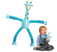 Giraffe Telescopic Tubes Toys - Giraffe Suction Toy, 12 Inch Sensory Tube Changing Shape, Puzzle Design, Suction Hole Shape Puzzle