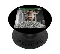 Giraffe There Is Motion At Your Front Door Silly Zoo Safari PopSockets Adhesive PopGrip