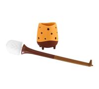 Giraffe Toilet Brush Compact Floor Standing Long Handle Plastic