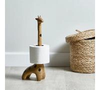 Giraffe Toilet Roll Holder with Reserve for Toilet Paper Storage, Toilet Paper Roll Holder and Roll Dispenser Holds Upto 3 Spare Rolls