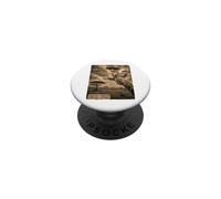Giraffe UFO Incident Archive Vintage Safari Mystery PopSockets Adhesive PopGrip