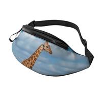 Giraffe Under The Tree in Africa Bum Bag Waist Fanny Pack - Large Fashion Bumbag for Women Men, Secure Zip Pockets Adjustable Waist Bags for Travel Party Sports Running Hiking Daily Use