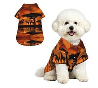 Giraffe under the tree in Africa Soft Breathable Hawaiian Dog Shirt