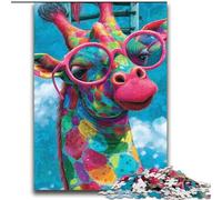 Giraffe Wearing Glasses JigsawPuzzle 2000 Pieces for Teenagers, Challenging Game Gifts for Is Ideal As A Gift for The Whole Family (70x100cm)
