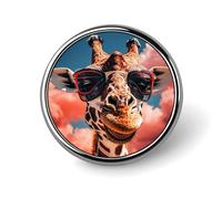 Giraffe Wearing Sunglasses Brooch Pins Lapel Pins for Men Women Badge Button Cover Decorative Jewelry Charms for Hats Bags Backpacks Suits Shirts Scarves Clothing Accessories Banquet Wedding Gift