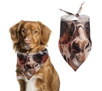 Giraffe Wearing Sunglasses Dog Bandana Triangle Dog Scarf Washable Polyester Dog Bibs Cute Pet Bandana for Medium Large Dogs Puppy and Cats