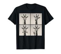 Giraffe Wearing Sunglasses Funny Photobooth Selfie T-Shirt