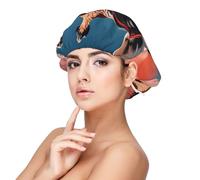 Giraffe Wearing Sunglasses Satin Bonnet Silk Bonnet, Hair Bonnet For Sleeping, Soft Double Layer Silk Sleeping Cap Hair Wrap For Women Natural Hair Curly Hair Braided Hair Long Hair