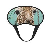 Giraffe with Floral, Full Eye Covers Light Blocking Eye Masks Blackout Sleep Eye Muffs