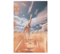 Giraffe Wooden Puzzles for Adults,1000 Piece,Jigsaw Puzzle for Teens Brain Challenge (78×53cm)