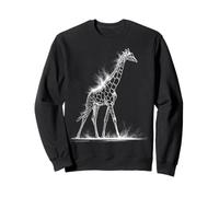 Giraffe Zoo Animal Lover Safari Africa Graphic Illustration Sweatshirt