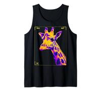 Giraffe Zoo Animal Lover Safari Africa Graphic Illustration Tank Top