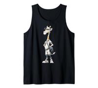 Giraffe Zoo Animal Lover Safari Africa Graphic Illustration Tank Top