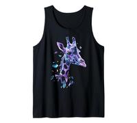 Giraffe Zoo Animal Lover Safari Africa Graphic Illustration Tank Top