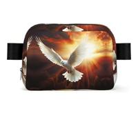 Giraffe1 Fanny Pack Crossbody Waist Bag Pack Waterproof Mini Belt Bag Bum Hip Bag for Men Women, Dove Sun Art, One Size