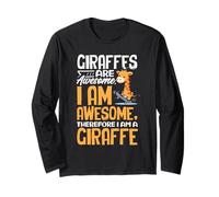 Giraffes are Awesome Giraffe Lover Funny Long Sleeve T-Shirt