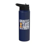 Giraffes are Awesome I'm Awesome I'm A Funny Giraffe Stainless Steel Insulated Water Bottle