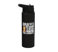 Giraffes are Awesome I'm Awesome I'm A Funny Giraffe Stainless Steel Insulated Water Bottle