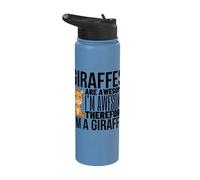 Giraffes are Awesome I'm Awesome I'm A Funny Giraffe Stainless Steel Insulated Water Bottle