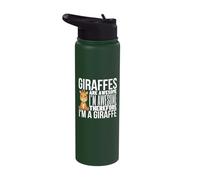 Giraffes are Awesome I'm Awesome I'm A Funny Giraffe Stainless Steel Insulated Water Bottle